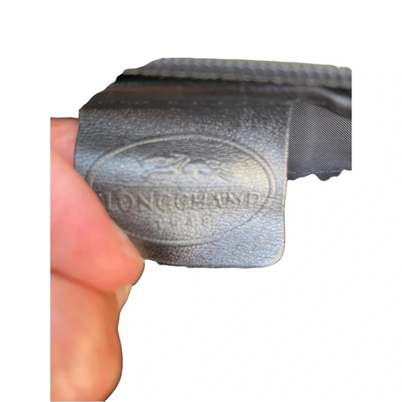 Longchamp black canvas crossbody vintage - Picture 11 of 11